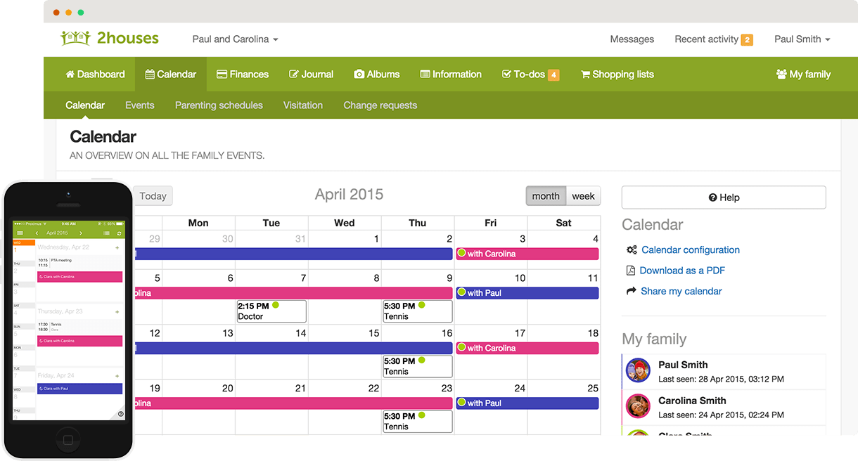 Parenting Calendar Template HQ Printable Documents